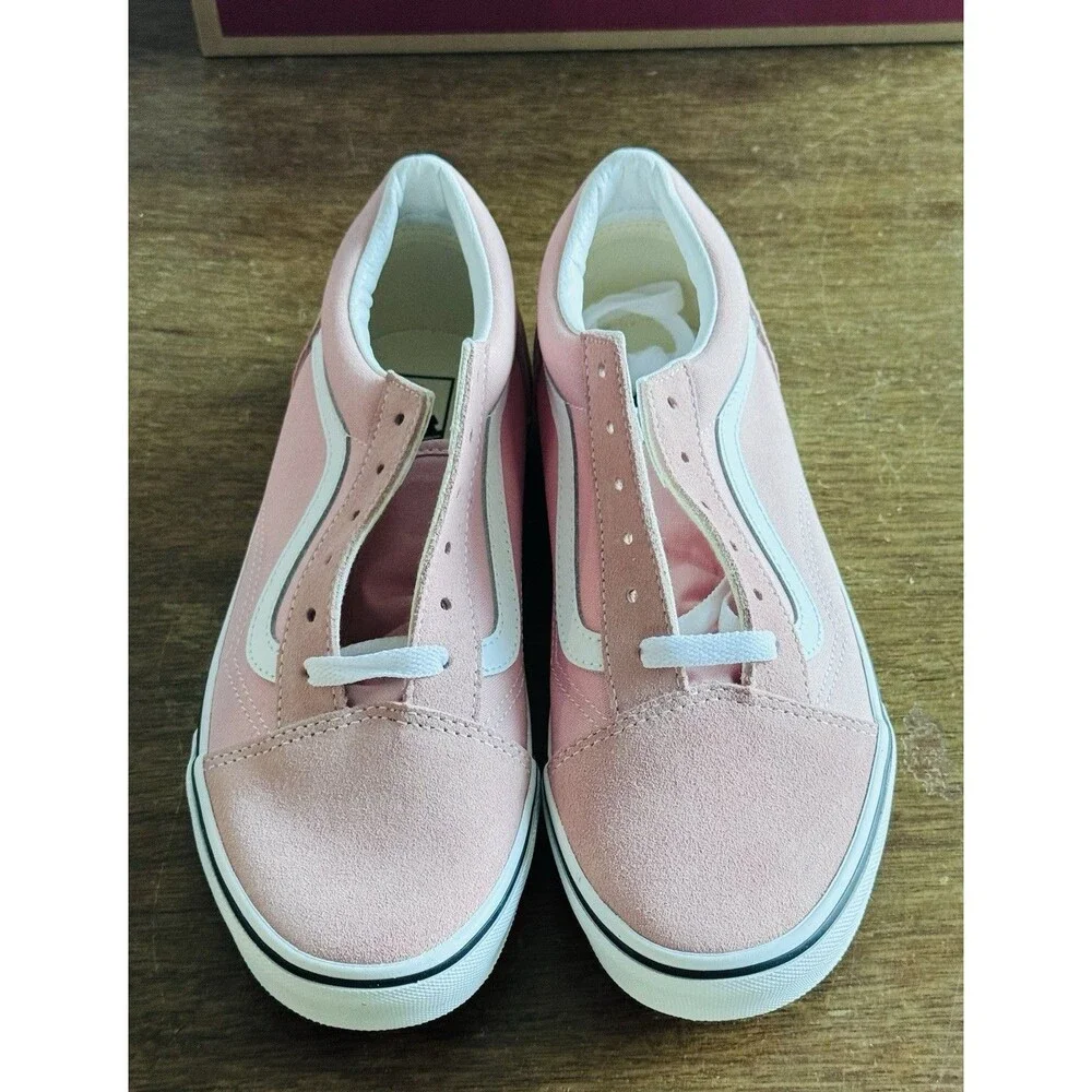 Youth Size 6.5 Vans Old Skool Women’s Size 8 Powder Pink White VN0A4UHZ9AL NIB
